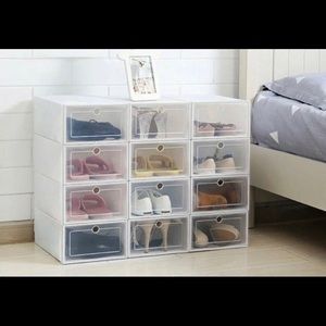6 Pc Foldable Shoe Box
Plastic Organizer